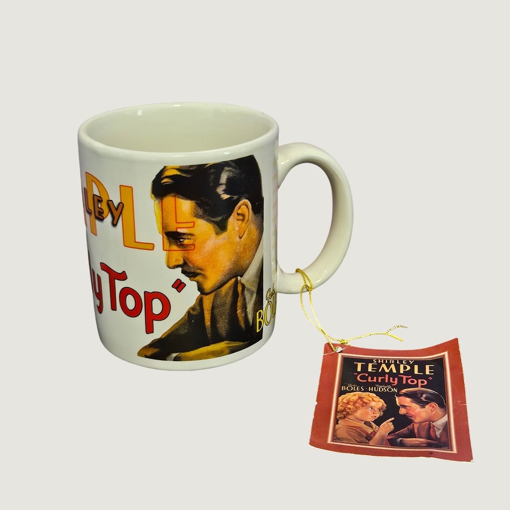 Westland Giftware Shirley Temple Curly Top Movie Poster Ceramic Coffee Mug NWT